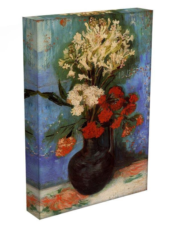 Vase with Carnations and Other Flowers by Van Gogh Canvas Print & Poster - Canvas Art Rocks - 3