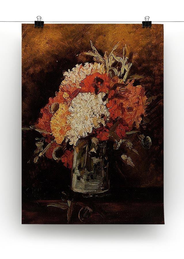 Vase with Carnations by Van Gogh Canvas Print & Poster - Canvas Art Rocks - 2