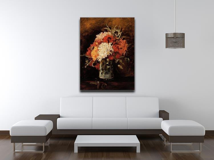 Vase with Carnations by Van Gogh Canvas Print & Poster - Canvas Art Rocks - 4