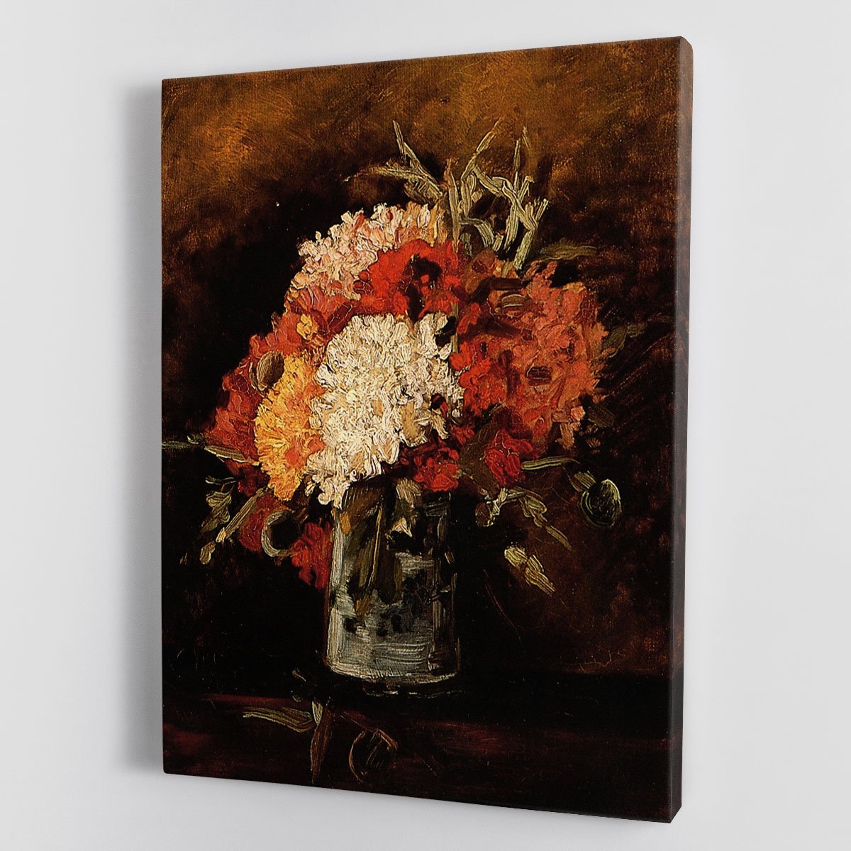 Vase with Carnations by Van Gogh Canvas Print or Poster