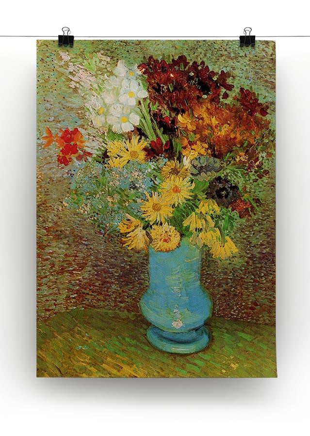 Vase with Daisies and Anemones by Van Gogh Canvas Print & Poster - Canvas Art Rocks - 2