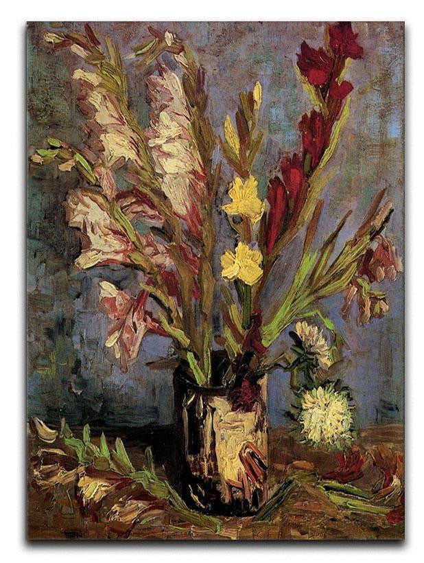 Vase with Gladioli 4 by Van Gogh Canvas Print & Poster  - Canvas Art Rocks - 1