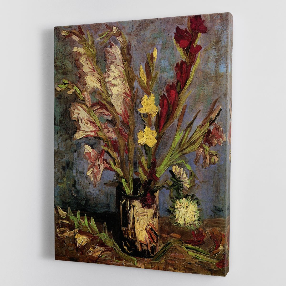 Vase with Gladioli 4 by Van Gogh Canvas Print or Poster