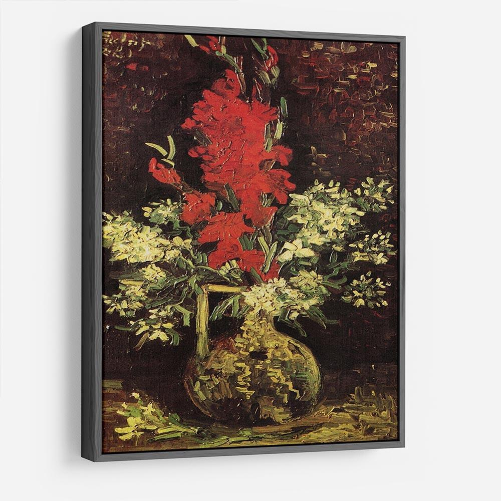 Vase with Gladioli and Carnations by Van Gogh HD Metal Print