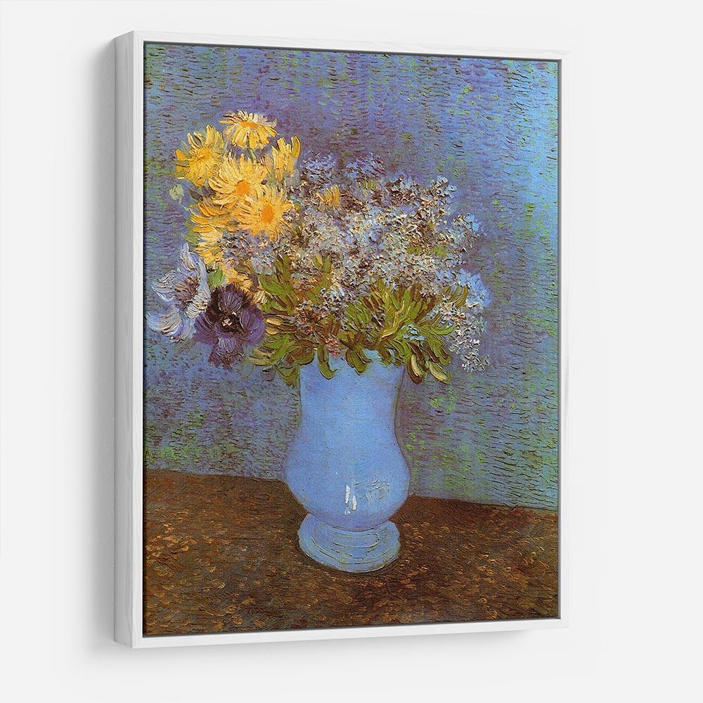 Vase with Lilacs Daisies and Anemones by Van Gogh HD Metal Print