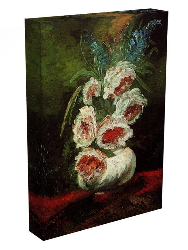 Vase with Peonies by Van Gogh Canvas Print & Poster - Canvas Art Rocks - 3