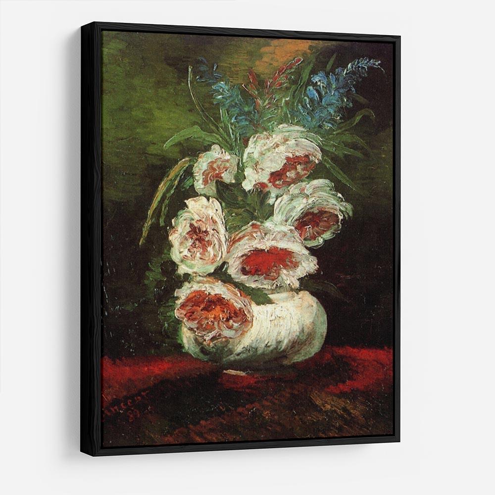 Vase with Peonies by Van Gogh HD Metal Print