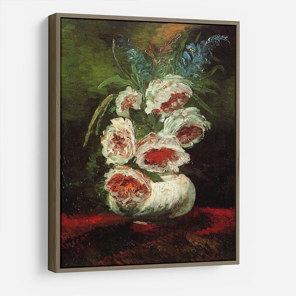 Vase with Peonies by Van Gogh HD Metal Print