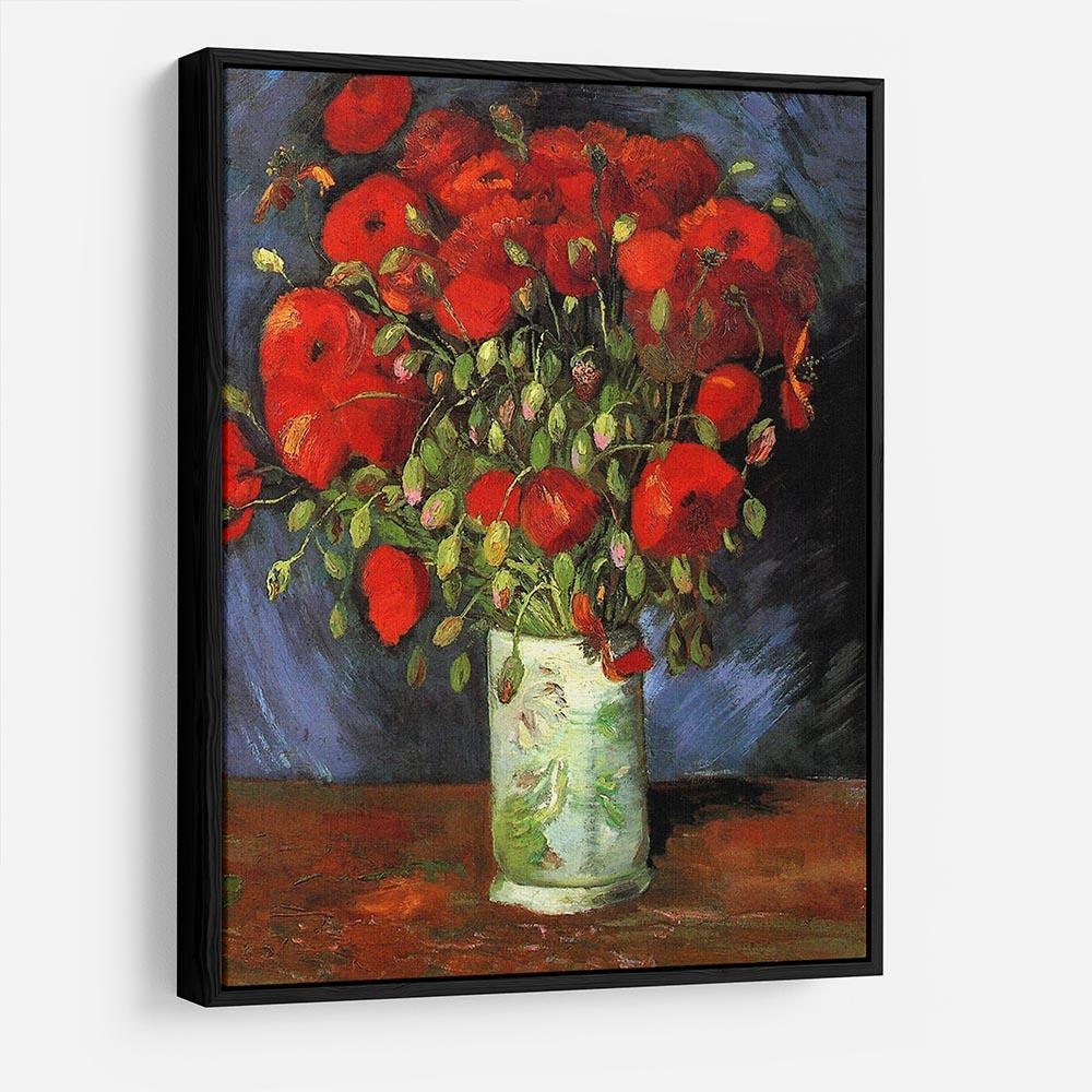 Vase with Red Poppies by Van Gogh HD Metal Print