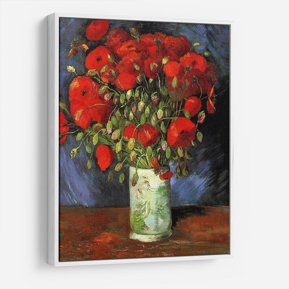 Vase with Red Poppies by Van Gogh HD Metal Print