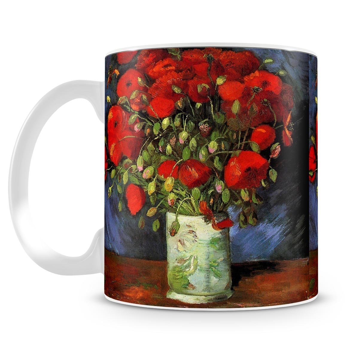 Vase with Red Poppies by Van Gogh Mug - Canvas Art Rocks - 4