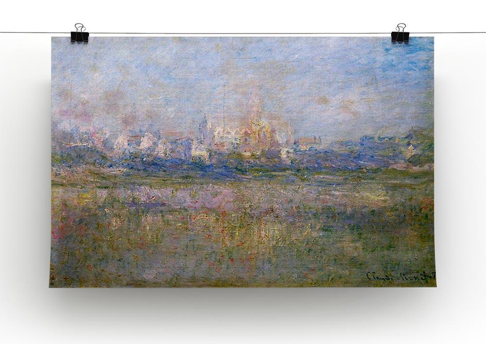 Vctheuil in the fog by Monet Canvas Print & Poster - Canvas Art Rocks - 2