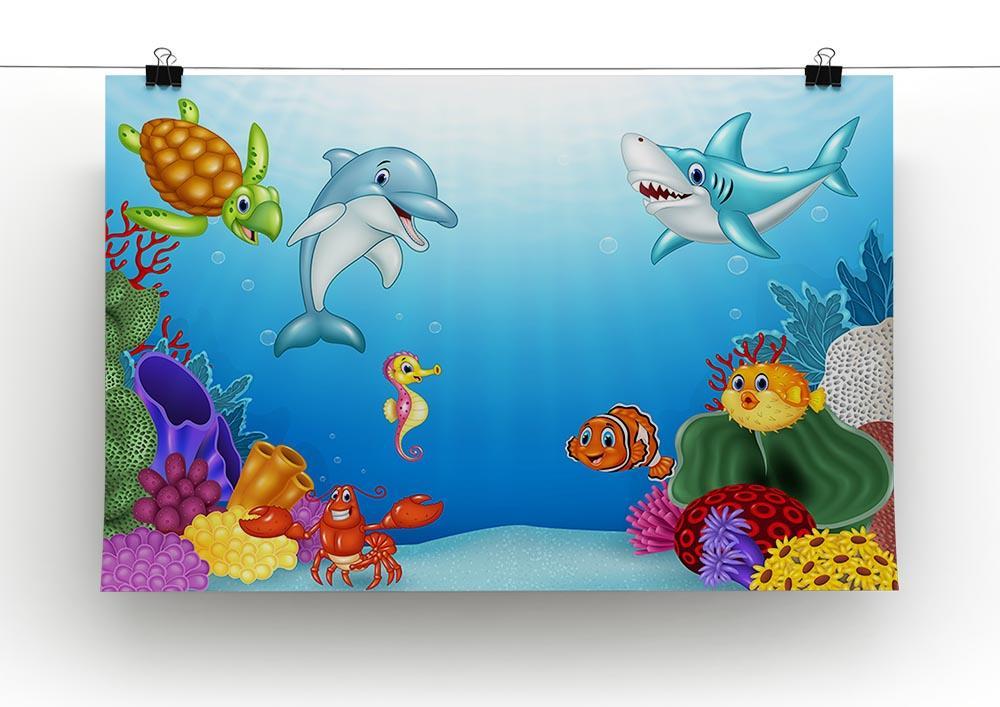 Vector illustration of Cartoon tropical fish Canvas Print or Poster - Canvas Art Rocks - 2