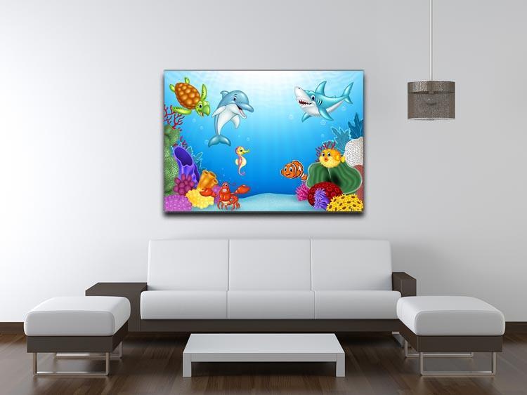 Vector illustration of Cartoon tropical fish Canvas Print or Poster - Canvas Art Rocks - 4