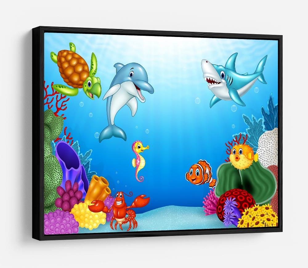 Vector illustration of Cartoon tropical fish HD Metal Print - Canvas Art Rocks - 6
