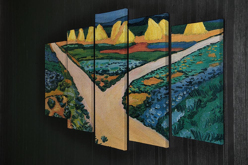 Vegetable Fields by Macke 5 Split Panel Canvas - Canvas Art Rocks - 2