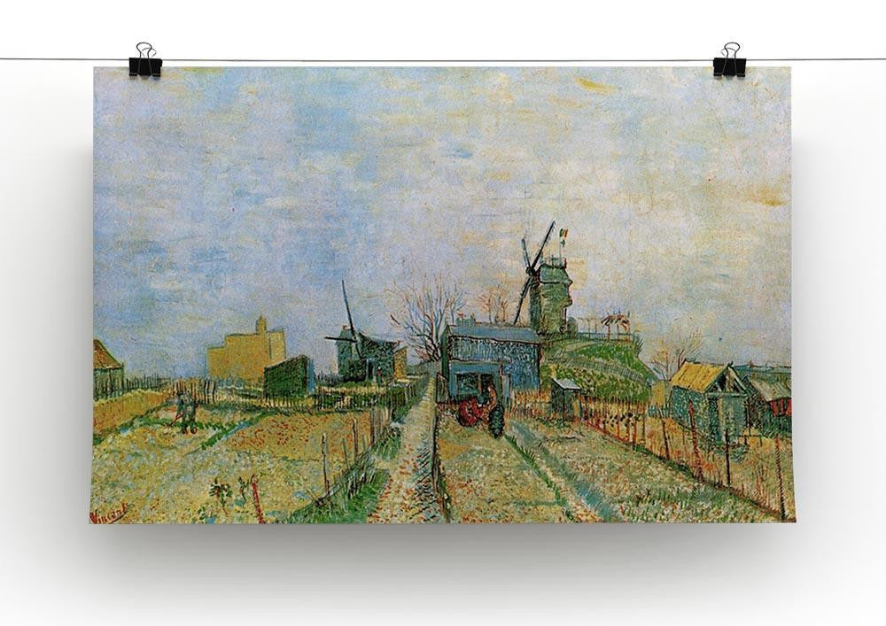 Vegetable Garden in Montmartre by Van Gogh Canvas Print & Poster - Canvas Art Rocks - 2