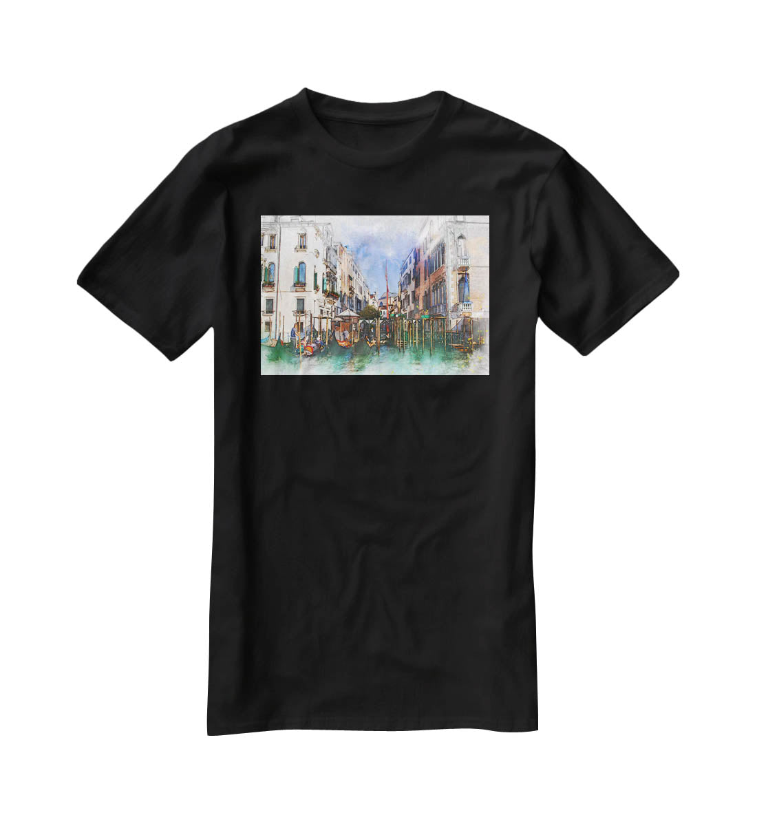 Venice Painting T-Shirt - Canvas Art Rocks - 1