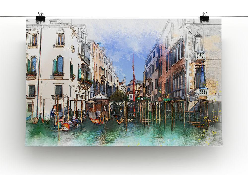 Venice Painting Canvas Print or Poster - Canvas Art Rocks - 2
