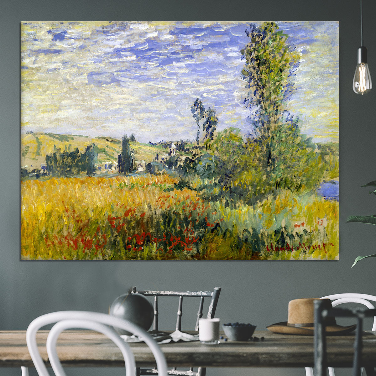 Vetheuil by Monet Canvas Print or Poster - Canvas Art Rocks - 3