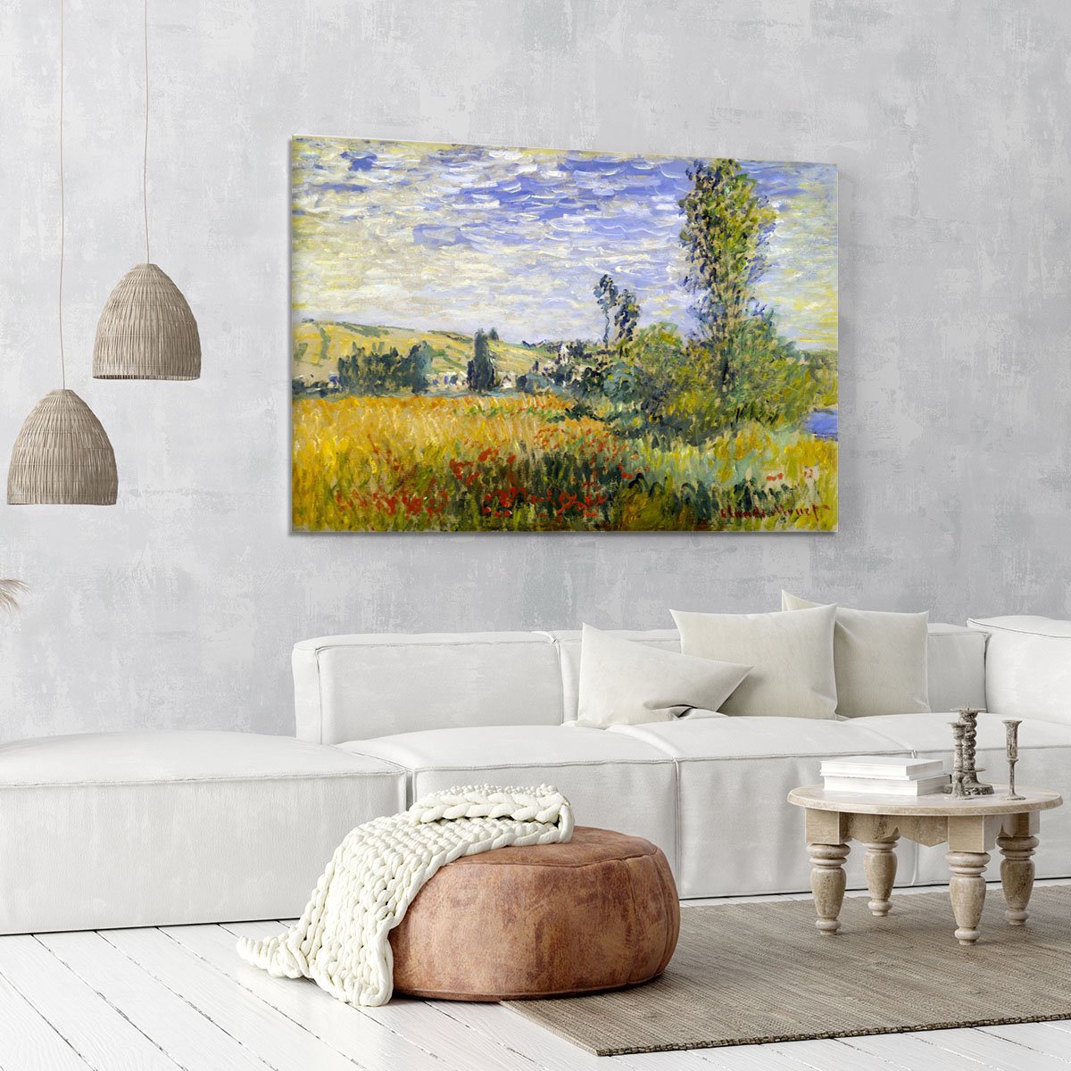 Vetheuil by Monet Canvas Print or Poster