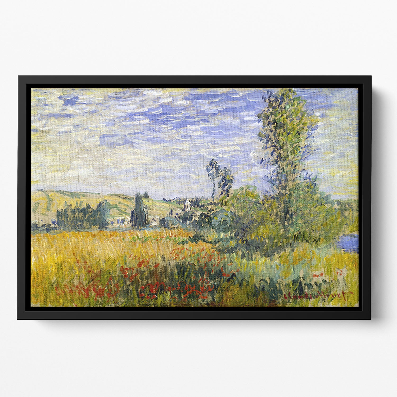 Vetheuil by Monet Floating Framed Canvas