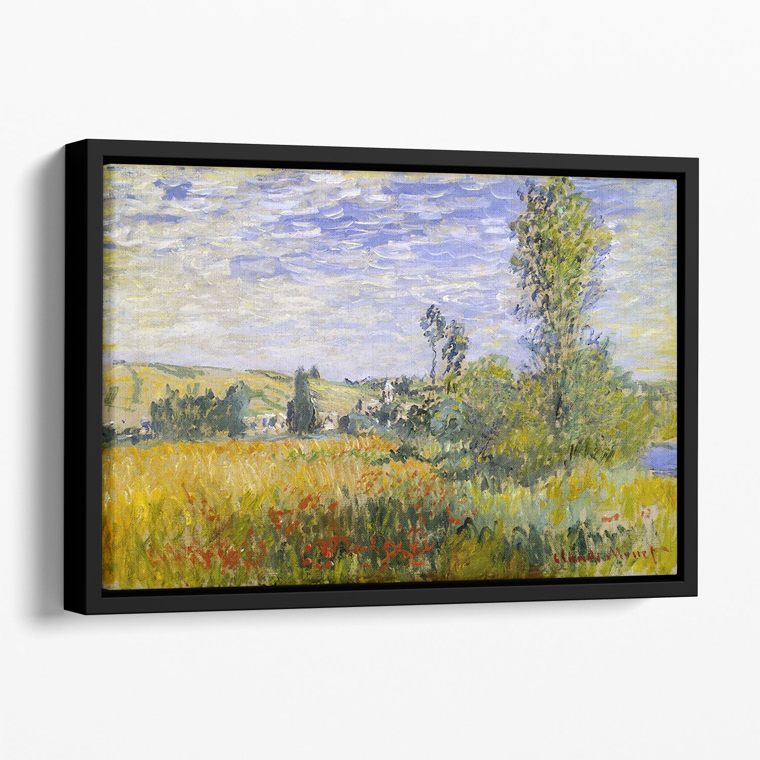 Vethueil by monet Floating Framed Canvas