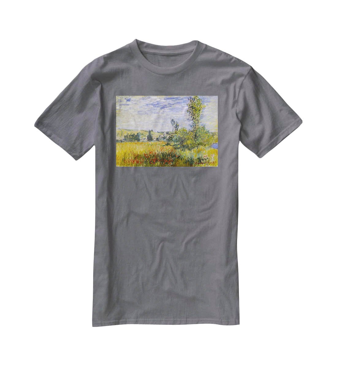 Vethueil by monet T-Shirt - Canvas Art Rocks - 3