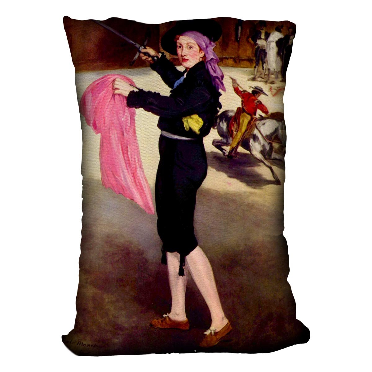 Victorine in the Costume of a Matador by Manet Throw Pillow