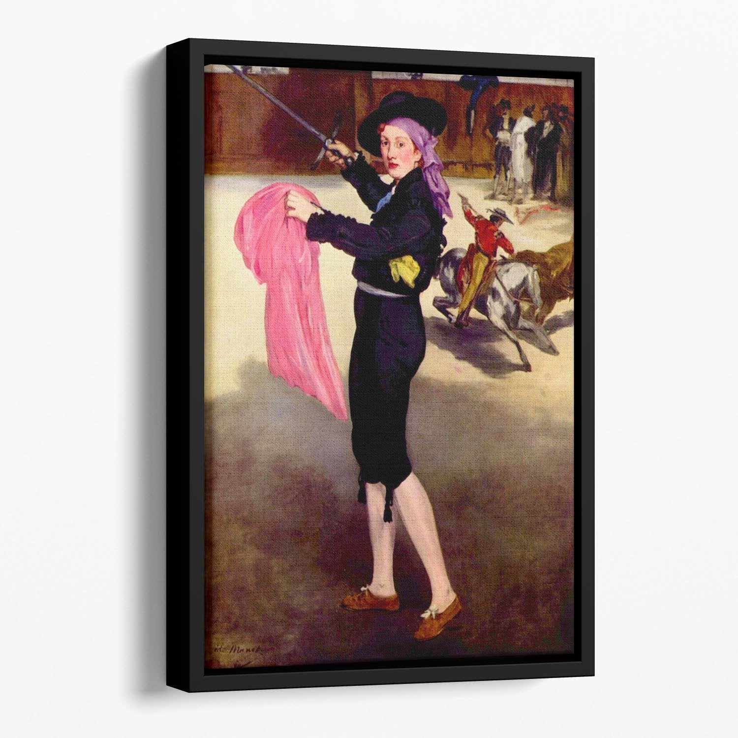 Victorine in the Costume of a Matador by Manet Floating Framed Canvas