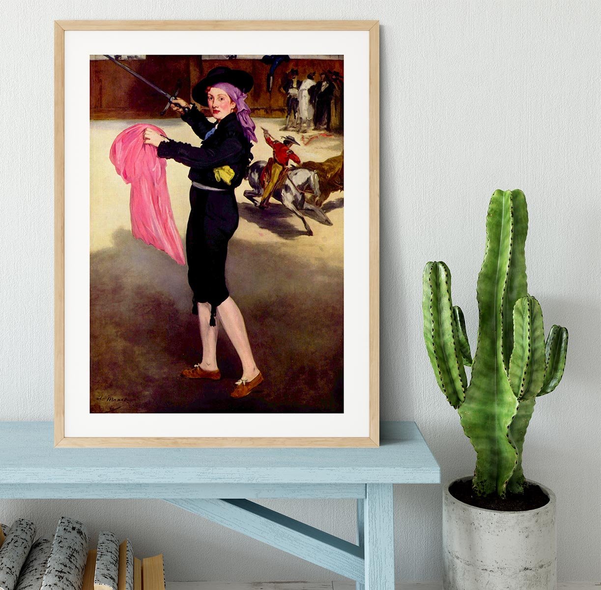 Victorine in the Costume of a Matador by Manet Framed Print - Canvas Art Rocks - 3