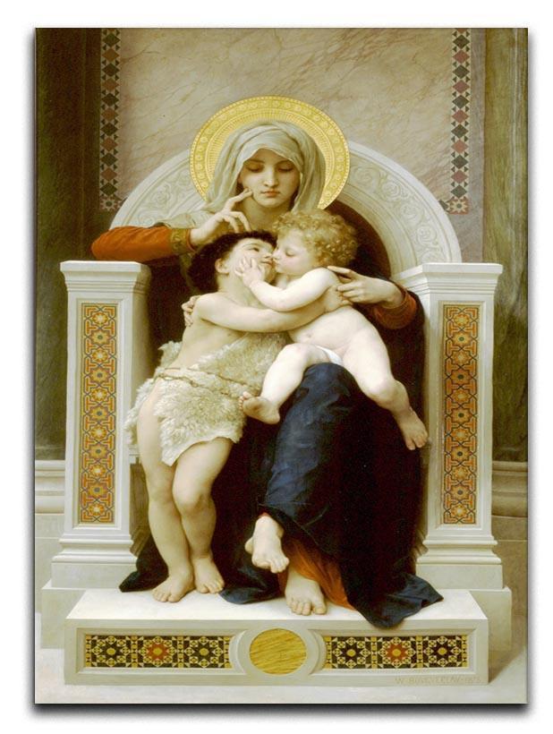 Vierge-Jesus SaintJeanBaptiste 1875 By Bouguereau Canvas Print or Poster  - Canvas Art Rocks - 1