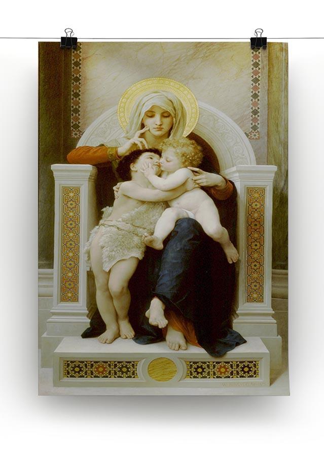 Vierge-Jesus SaintJeanBaptiste 1875 By Bouguereau Canvas Print or Poster - Canvas Art Rocks - 2