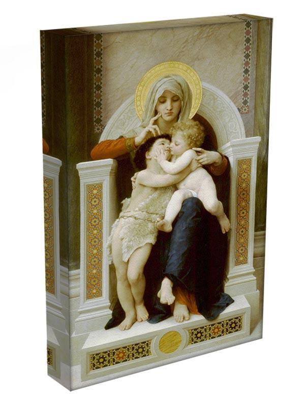 Vierge-Jesus SaintJeanBaptiste 1875 By Bouguereau Canvas Print or Poster - Canvas Art Rocks - 3