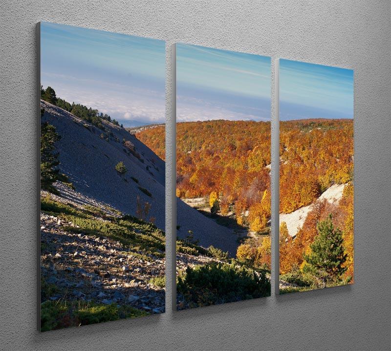 View from the Mount Ventoux 3 Split Panel Canvas Print - Canvas Art Rocks - 2