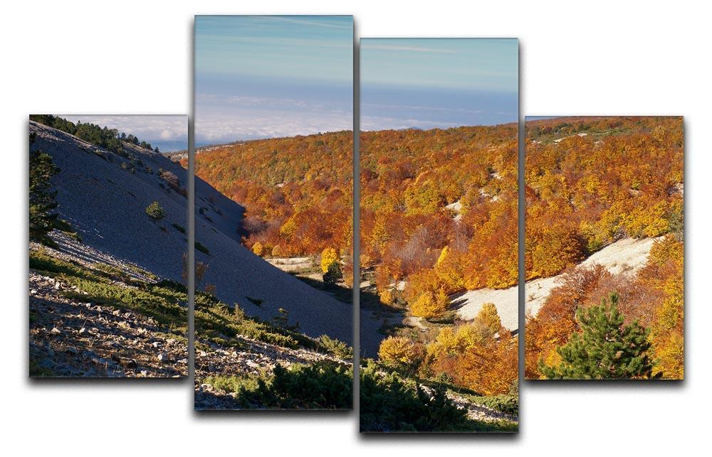 View from the Mount Ventoux 4 Split Panel Canvas  - Canvas Art Rocks - 1
