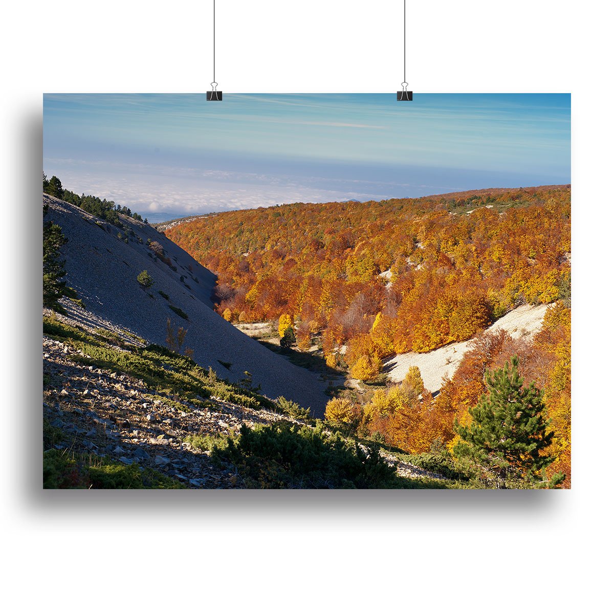 View from the Mount Ventoux Canvas Print or Poster
