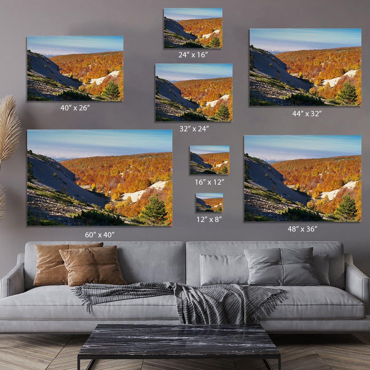 View from the Mount Ventoux Canvas Print or Poster