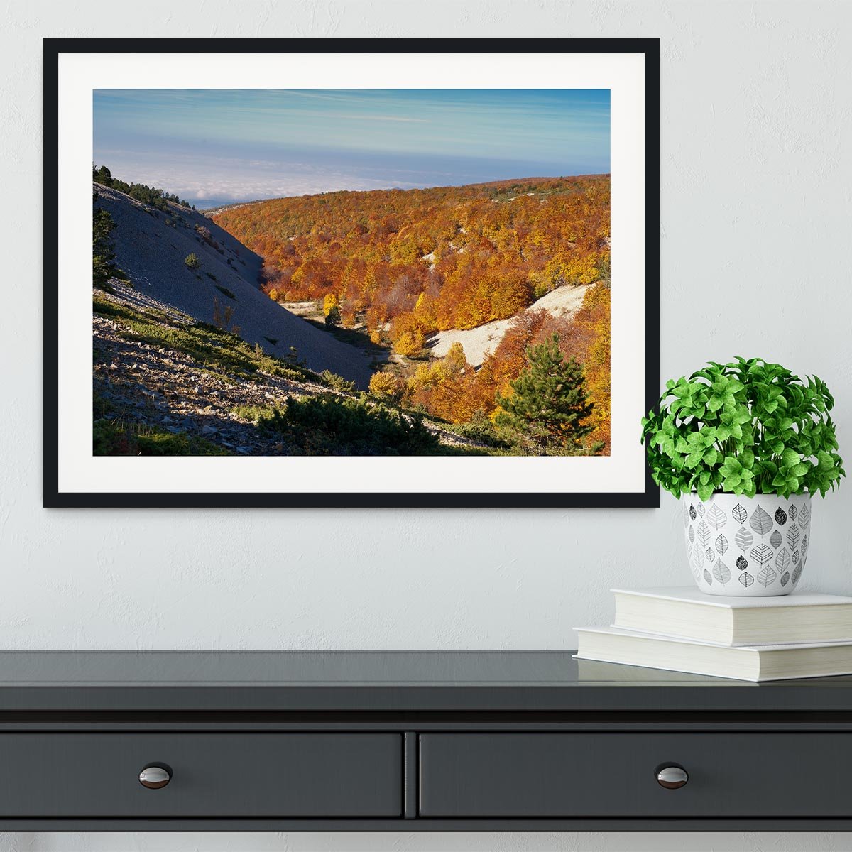 View from the Mount Ventoux Framed Print - Canvas Art Rocks - 1