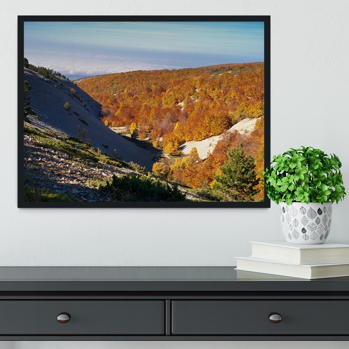 View from the Mount Ventoux Framed Print - Canvas Art Rocks - 2
