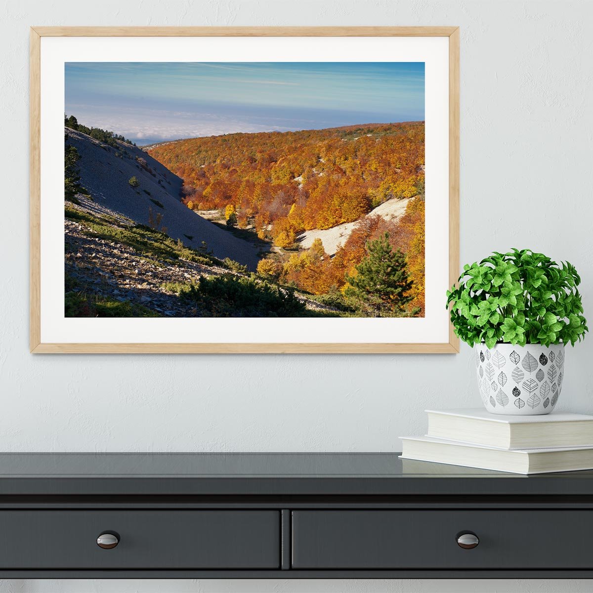 View from the Mount Ventoux Framed Print - Canvas Art Rocks - 3