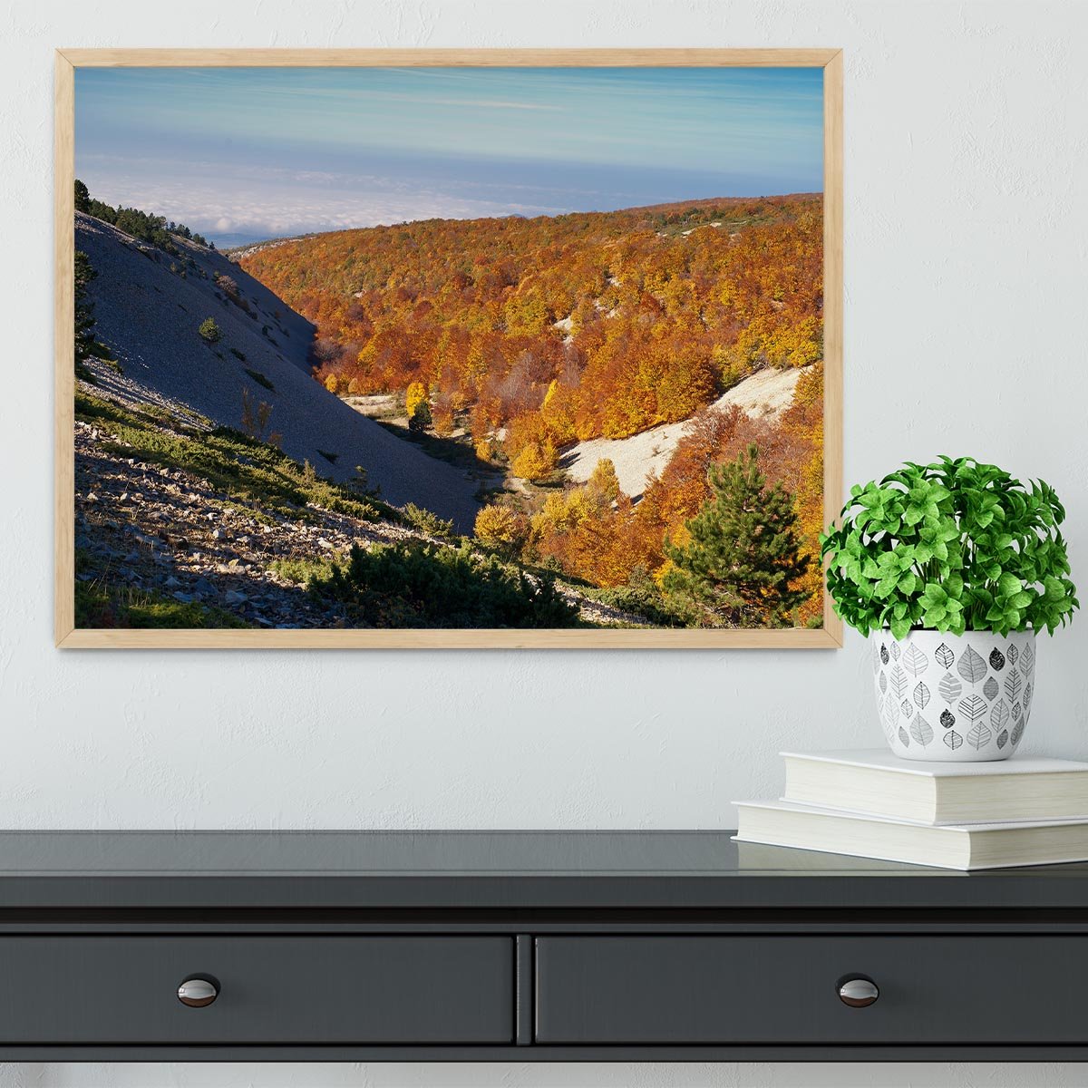 View from the Mount Ventoux Framed Print - Canvas Art Rocks - 4