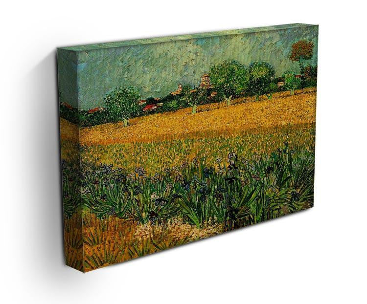 View of Arles with Irises in the Foreground by Van Gogh Canvas Print & Poster - Canvas Art Rocks - 3