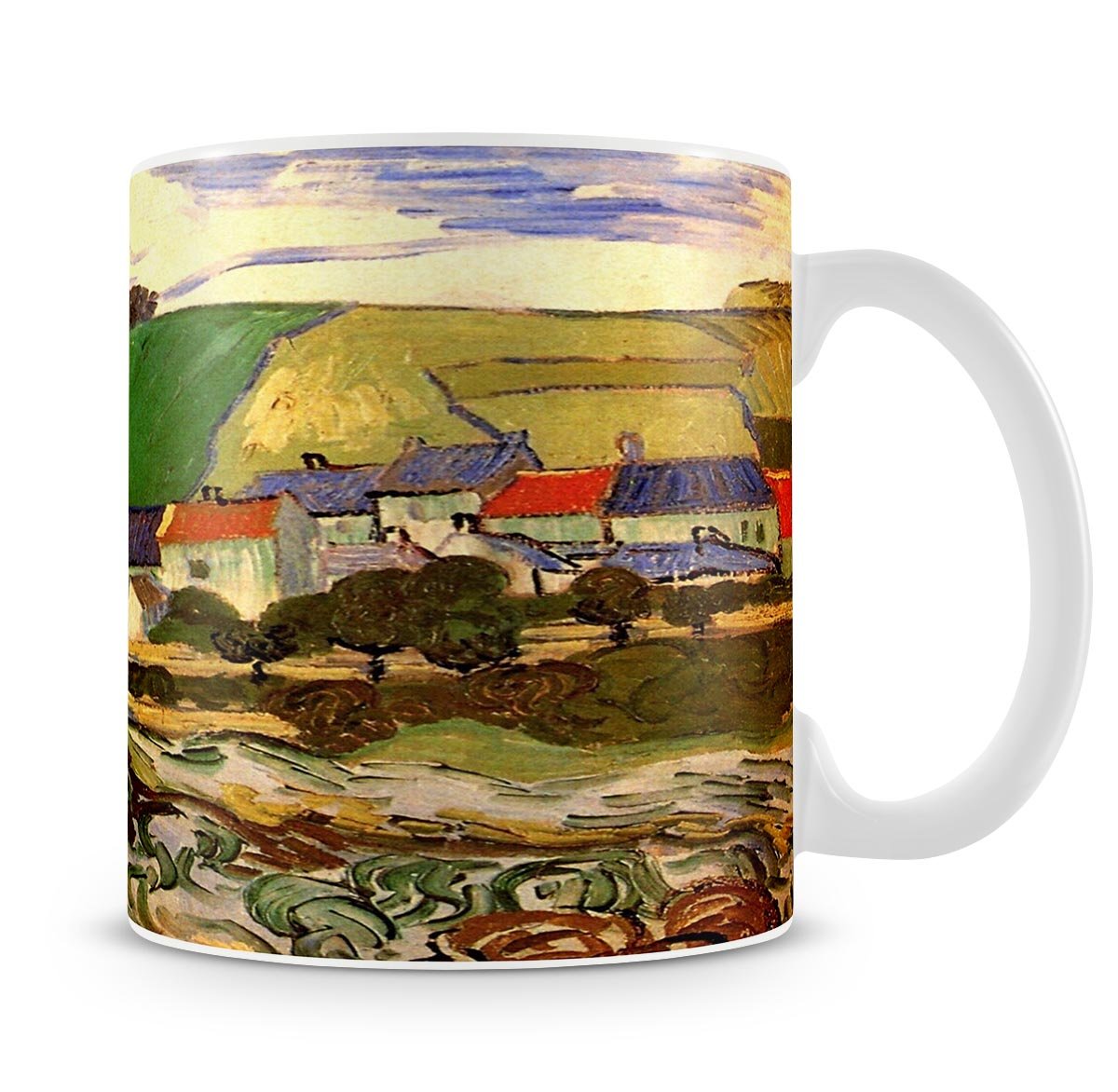 View of Auvers by Van Gogh Mug - Canvas Art Rocks - 4