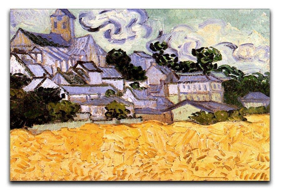 View of Auvers with Church by Van Gogh Canvas Print & Poster  - Canvas Art Rocks - 1