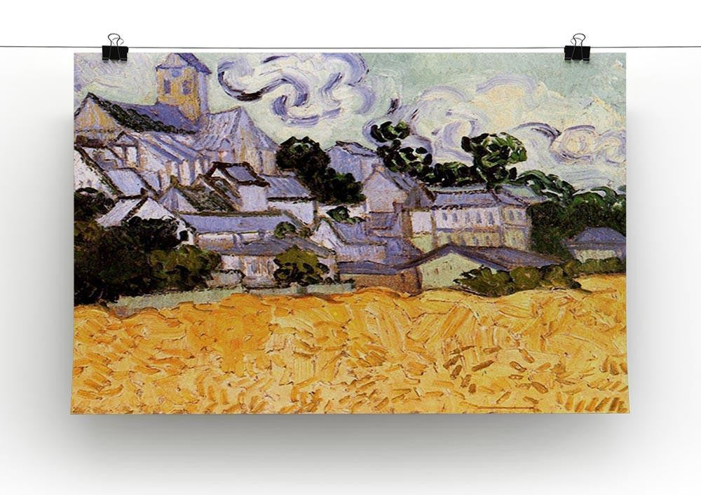 View of Auvers with Church by Van Gogh Canvas Print & Poster - Canvas Art Rocks - 2