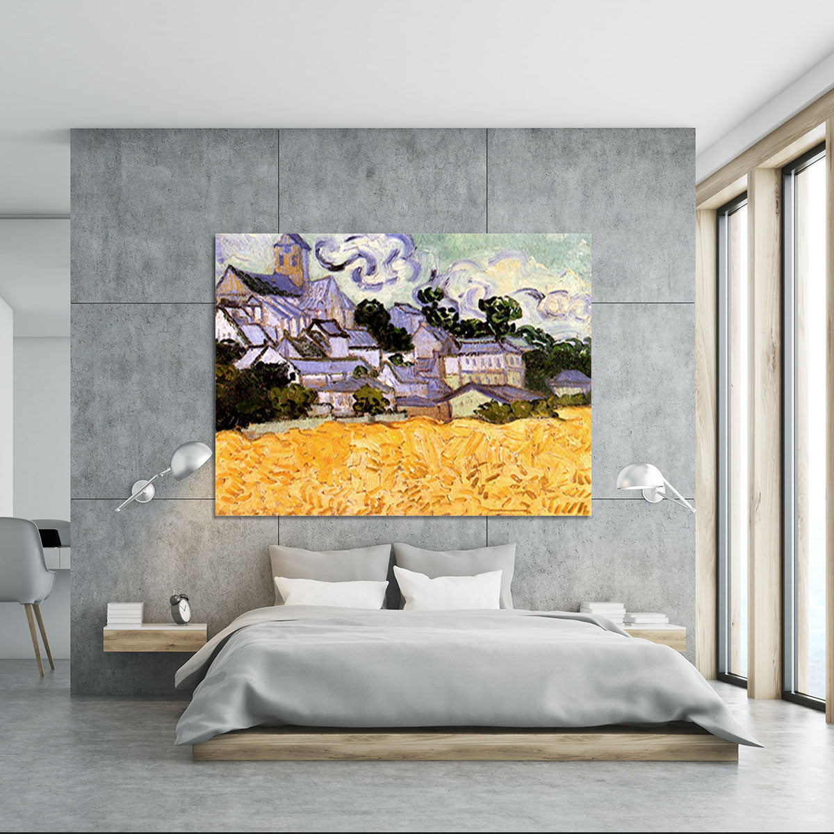 View of Auvers with Church by Van Gogh Canvas Print or Poster - Canvas Art Rocks - 5