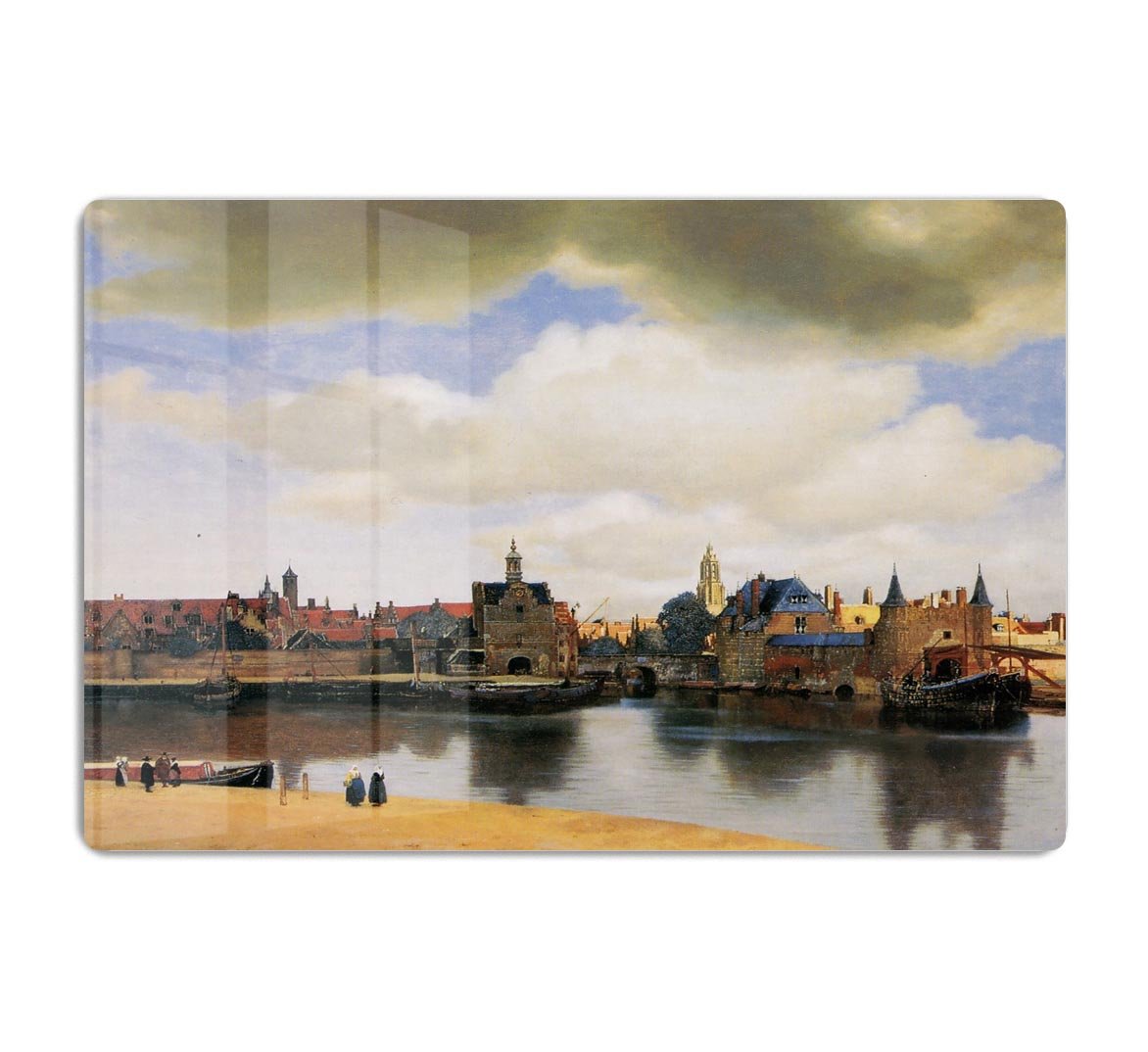 View of Delft by Vermeer HD Metal Print - Canvas Art Rocks - 1