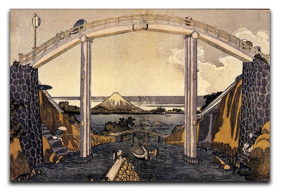 View of Mount Fuji by Hokusai Canvas Print or Poster  - Canvas Art Rocks - 1
