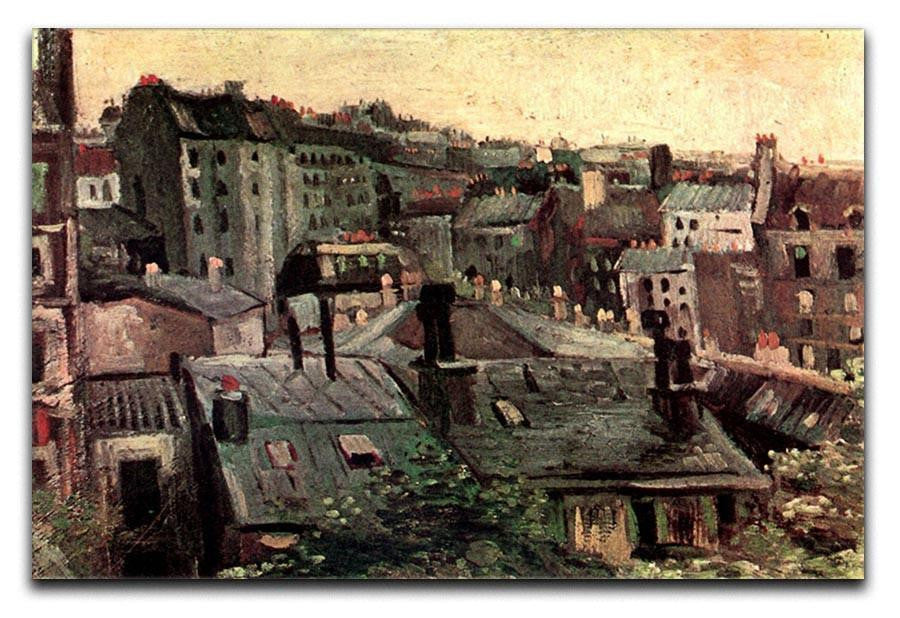 View of Roofs and Backs of Houses by Van Gogh Canvas Print & Poster  - Canvas Art Rocks - 1